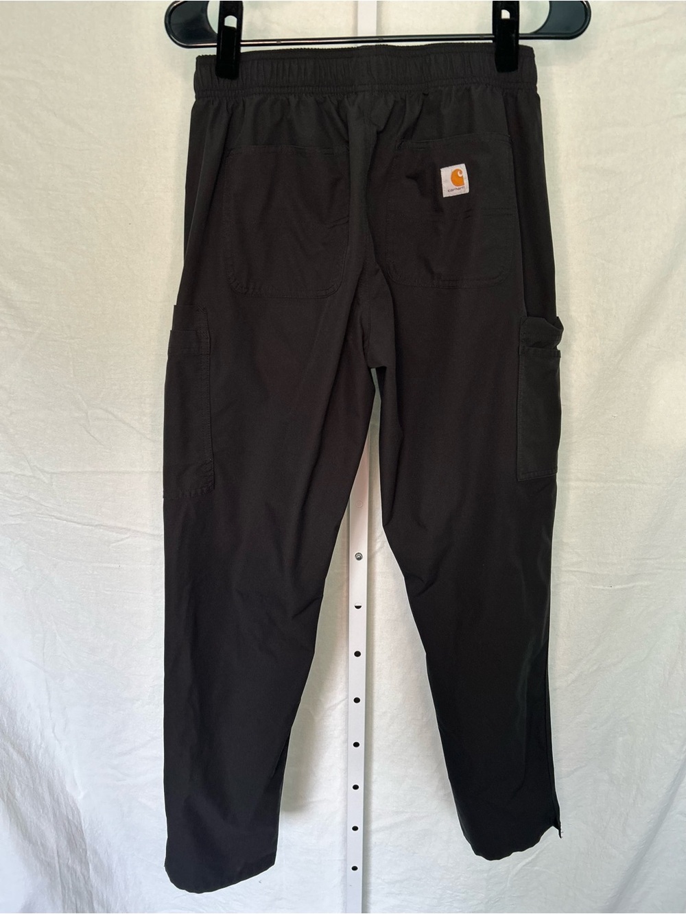 Carhartt Black Cargo Scrub Pants Force Utility Work Small Women’s - Picture 2 of 5